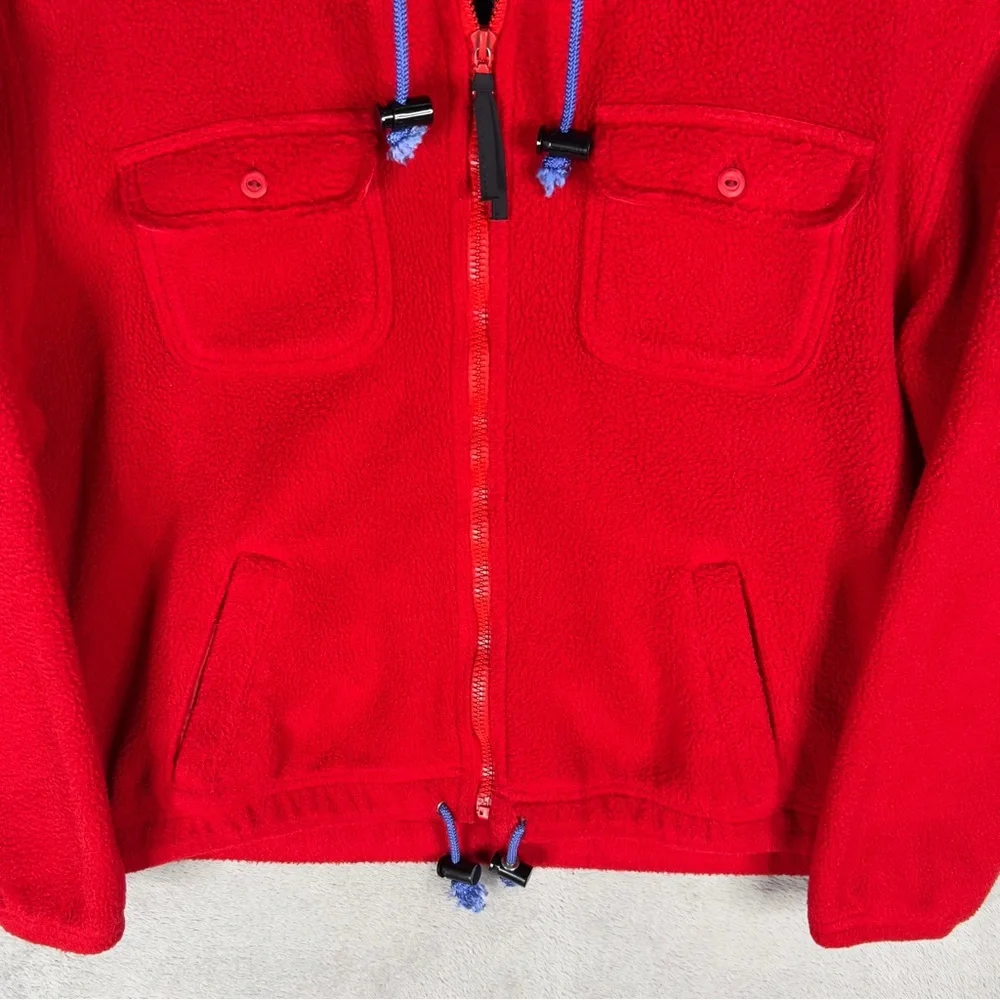 Vtg 90s Polo Ralph Lauren Country Medium Hi-Tech Sportsman Polartec Zip‎ Fleece